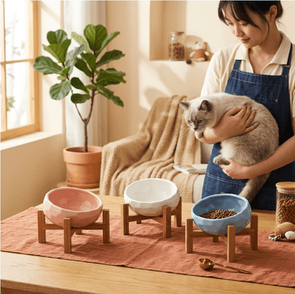Anti-splash floating pet bowl keeping water from spilling