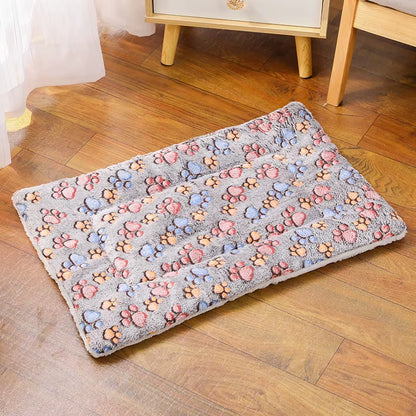 Cute Small Dog Mat Double-Sided Use Winter Warm Medium Cat Sofa Blanket Skin-Friendly Puppy Bed Cushion Pet Bed Accessories