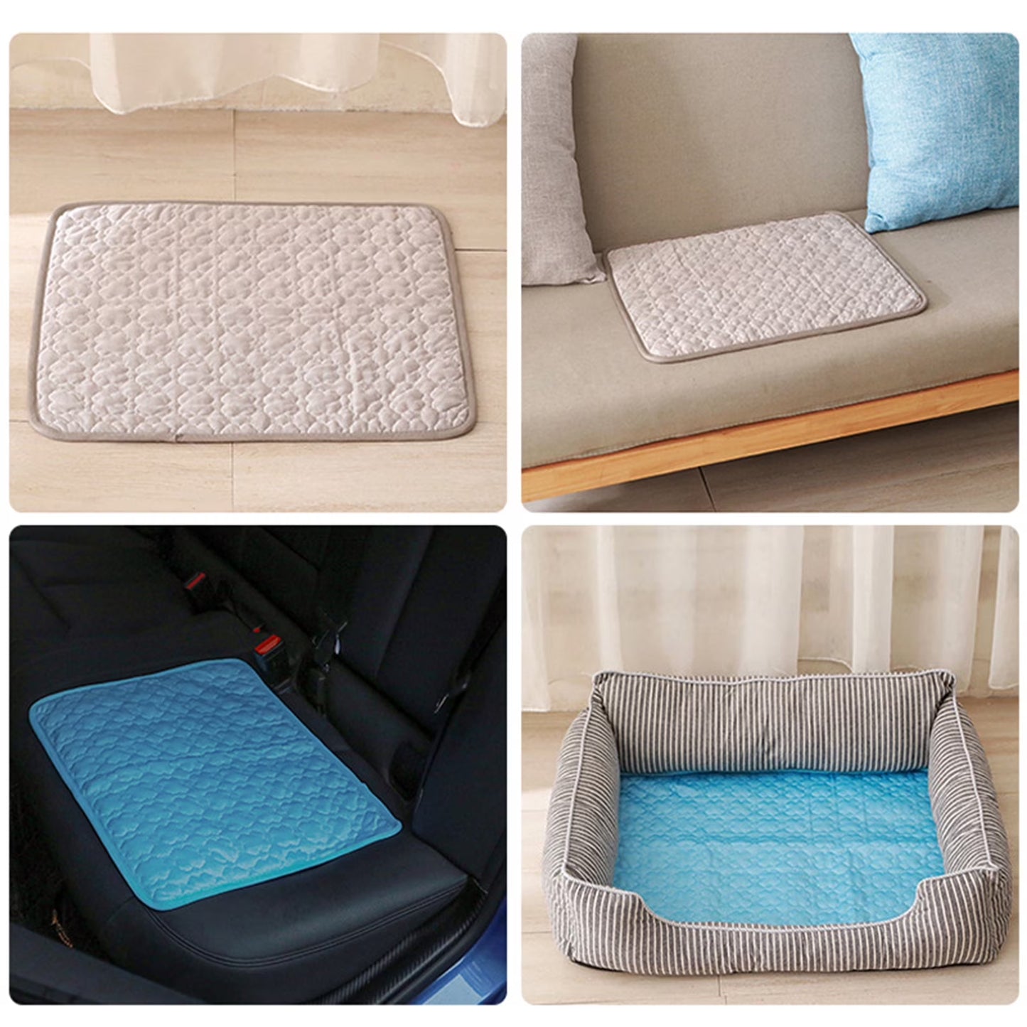 Dog Cooling Mats Foldable Pet Cooling Mats Dog Sleeping Mats Dog Cooling Pads Dog Bed Mats Cat Bed Mats Cats Cooling Pad Cool Self Cooling Mat Pet Summer Cooling Mat Sleeping Pad