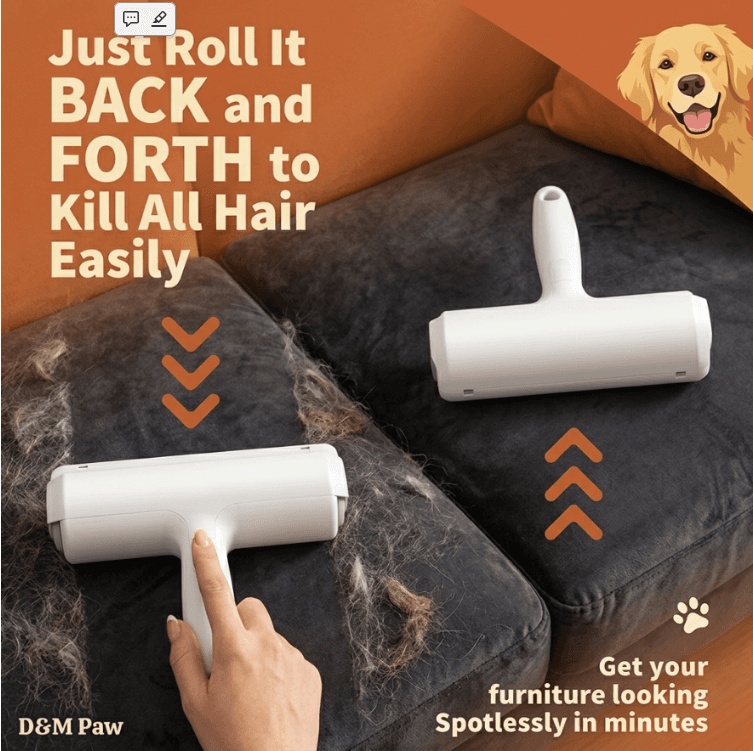 Self-Cleaning Hair Roller