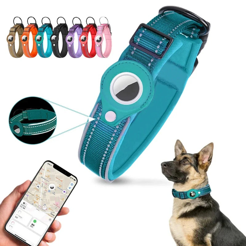 Pet tracker collar for AirTag, colour range
