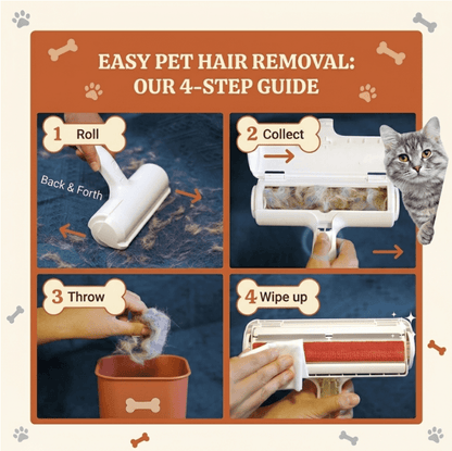 Self-Cleaning Hair Roller