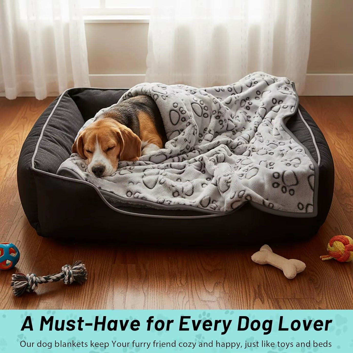 Premium Soft Dog Blanket Washable Cat Blanket for Indoor Cats Large Medium Small Dog Puppy Essentials