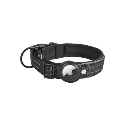 D&M Paw pet tracker collar for AirTag, side view