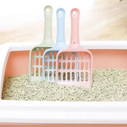 New Pet Litter Shovel Candy Color High Appearance Horizontal Handle Cat Toilet Shovel Poop Pickup Cat Cleaning Supplies