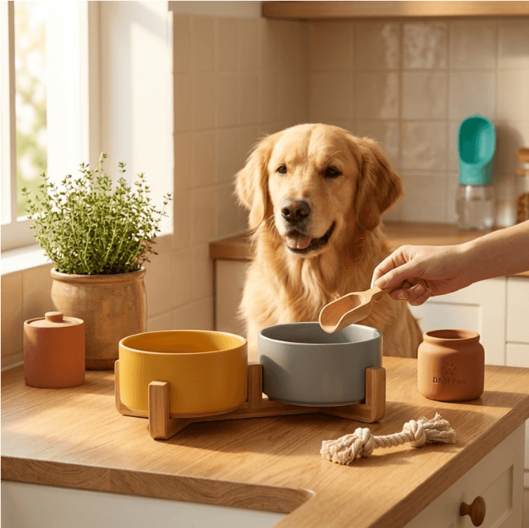 Oblique Mouth Pet Bowl