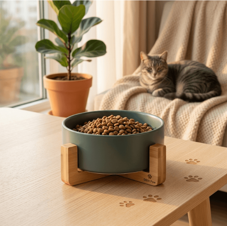 Oblique Mouth Pet Bowl